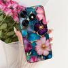 Für Tecno Spark 10 10C 10 Pro 4G KI7 KI5m Handyhülle Bunte Schmetterlingsblume Damen Girly Weiche Silikonhülle Mattes Rückcover