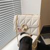 Gold Buckle Crossbody Bag For Women Summer Small Square Fashion Chain Shoulder Purse For Daily Use