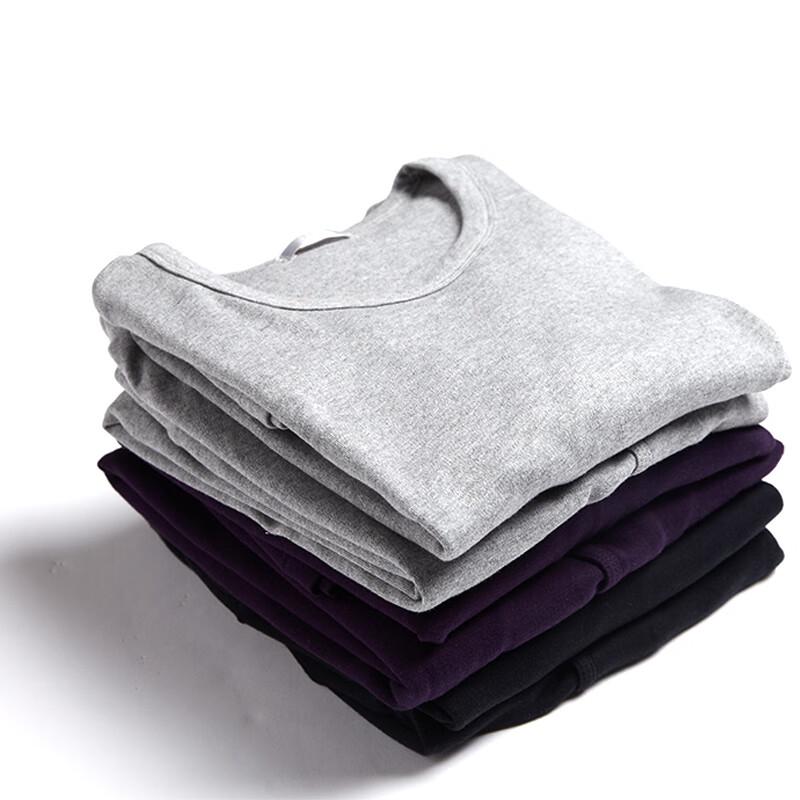 Yiershuang Men's Crew Neck Cotton Thermal Underwear Set