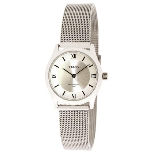 

Klefer Women s Analog Watch, Thin, Two-Hand, Waterproof, Metal Band, AZ-TEV-1419-SVS, Silver
