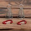 Outdoor Camping Octopus Rope Buckle Camping Deck Nail Stainless Steel Fixed Tent Rope Buckle Wooden Hook Spring Wind Rope