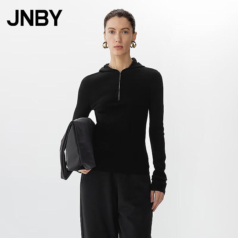 JNBY Women's Hooded Wool Blend Knit Sweater
