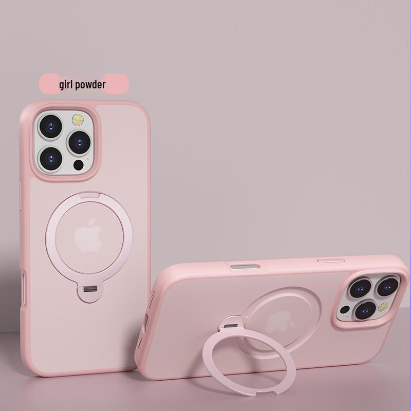 iPhone 16 Pro Max Rotating Magnetic Protective Case with 360° Bracket
