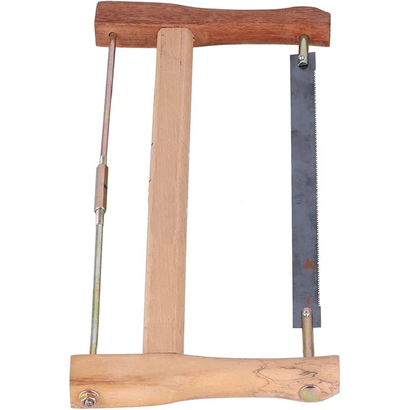 

Рамная пила, Тиковые ручные пилы, Замена лезвия Плотницкий ручной лучковый инструмент для резки дерева, Портативная рамная пила для резки дерева(490mm) Ударный инструмент, 400mm