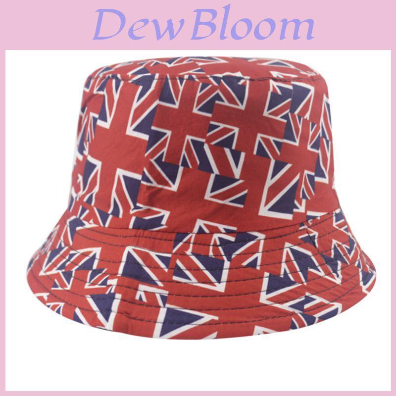 Chapéu de Pescador Reversível com Bandeira Britânica Proteção Solar Para Atividades ao Ar Livre