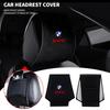 WZMR4 Car Headrest Cover Seat Head Pillow Neck Headrest Cover For M E34 E36 E60 E90 E46 E39 E70 F10 F20 F30 X5 X6 M3 M5 M6 F01 F02