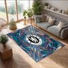 Chelsea FC bedruckter Flanell-Teppich rutschfest weicher Polyester-Bodenbelag Indoor Dekorationsmatte für Schlafzimmer Wohnzimmer Sofa Spielzimmer Heimdekoration