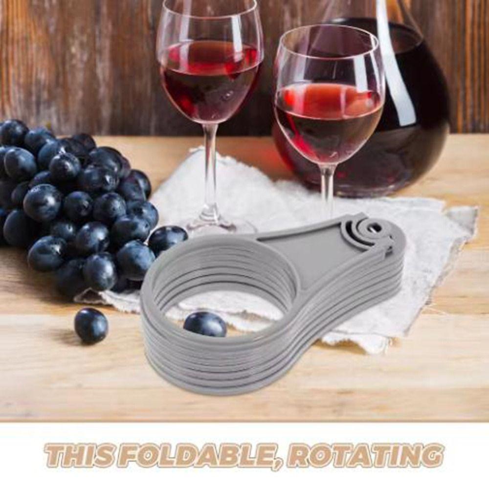 2Pcs Plastic Coffee Cup Holder Handheld Coffee Cup Carrier Holder 6 Cup Glass Carousel Holder  Bar