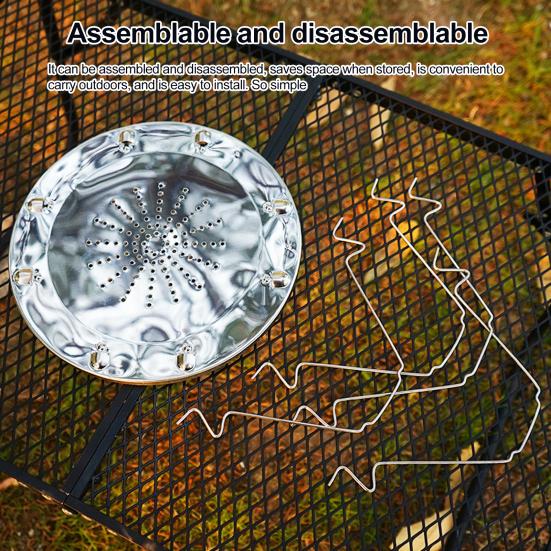 Stainless Steel Camping Stovetop Toaster Outdoor Cooking Hiking Picnic BBQ Foldable 4 Slices of Bread Camp Stove Toaster Rack Holder
