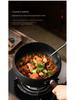 Handcrafted Zhangqiu Iron Belly Wok: Uncoated, Non-stick, Small Iron Frying Pan for Household Use.