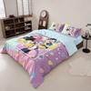 3pcs K-Pop Demon Hunters Printed Chipless Bedding Set Soft Dormitory Bedroom Multiple Sizes Machine Washable