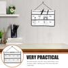 Wall Hanging Calendar Pocket Weekly Organizer Bag Stylish Space Saving Wall Mounted Calendar Storage Pouch for Living Room