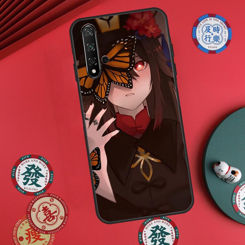 Genshin Impact Hu Tao Ghost For Huawei Nova 11 Pro 9 10 SE Y60 Y70 Y90 Y61 Y91 Y72 Y73 12i 11i 8i P20 P30 P40 Lite Case