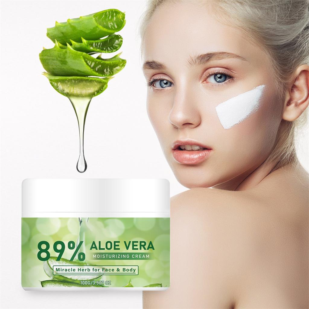 Organiczny krem do twarzy i ciała, świetny dla skóry, łagodzący balsam nawilżający po opalaniu, 3,5 oz