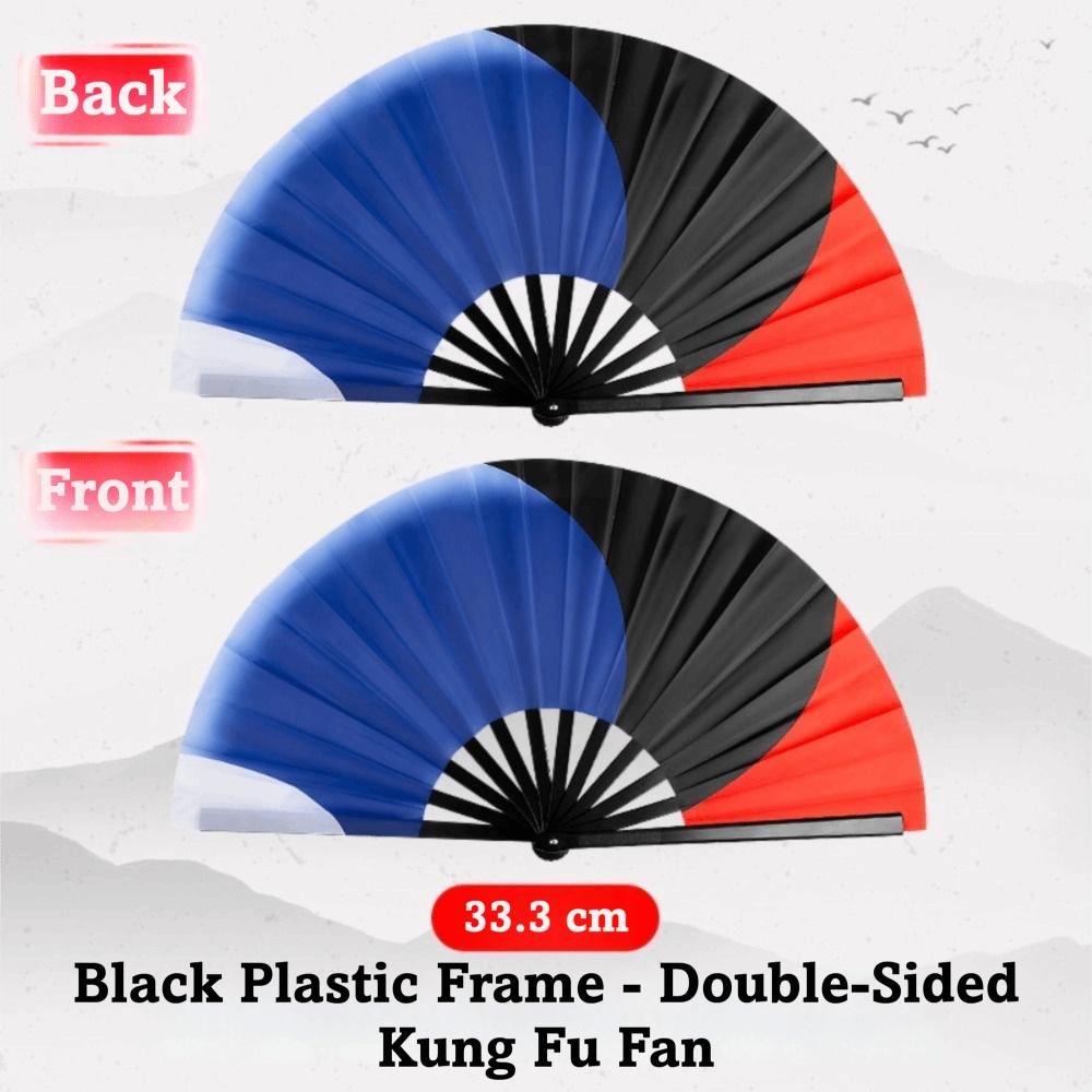 Three Color Tai Chi Fan Double-Sided Folding Fan Special Kung Fu Fan  Women Use