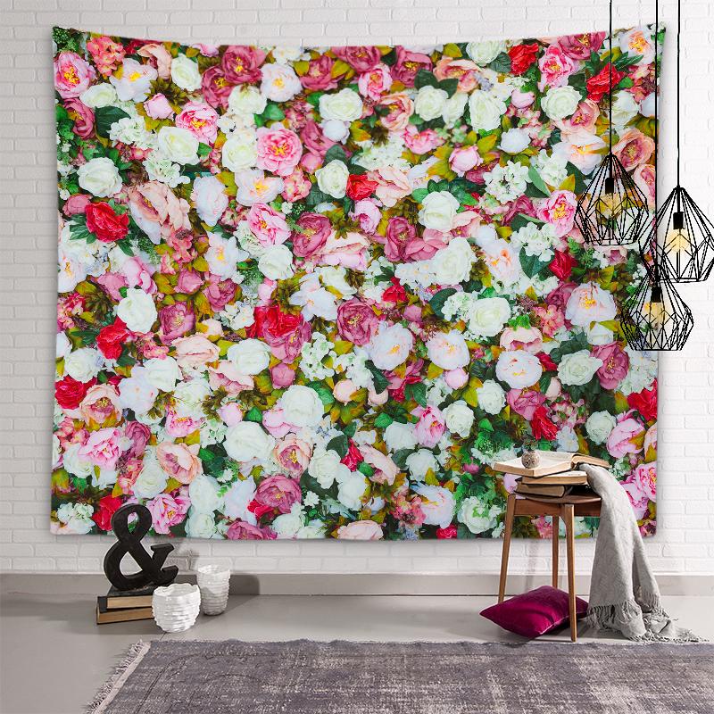 Эстетический гобелен с цветком розы — фото 11