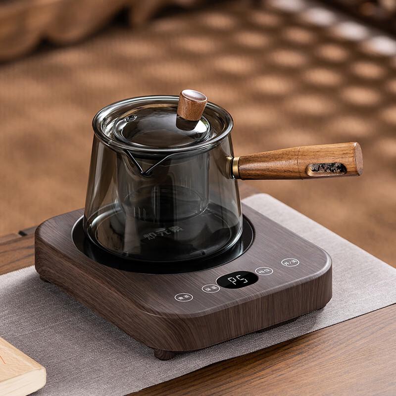 Thickened Smoke Grey Glass Teapot Set