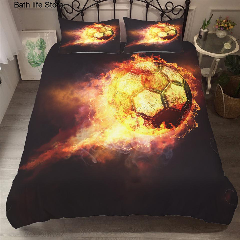 Fußball Bettbezug Fußball Fußball Bettwäsche Sets Edredon Futbol Einzeln Bedruckt Luxus Kind Kinder KEINE Bettlaken Bezüge Bettwäsche