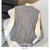 Summer Women Casual Sleeveless Solid Beading Knitted Sweater Pullover Vest Tops