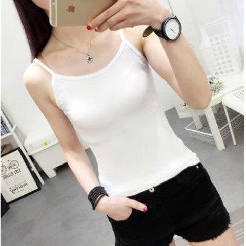 Sling Vest Women's Underwear Internet Celebrity Large Size Outside Wear Versatile Inside - Piece Student Thin Belt Bottoming Shirt