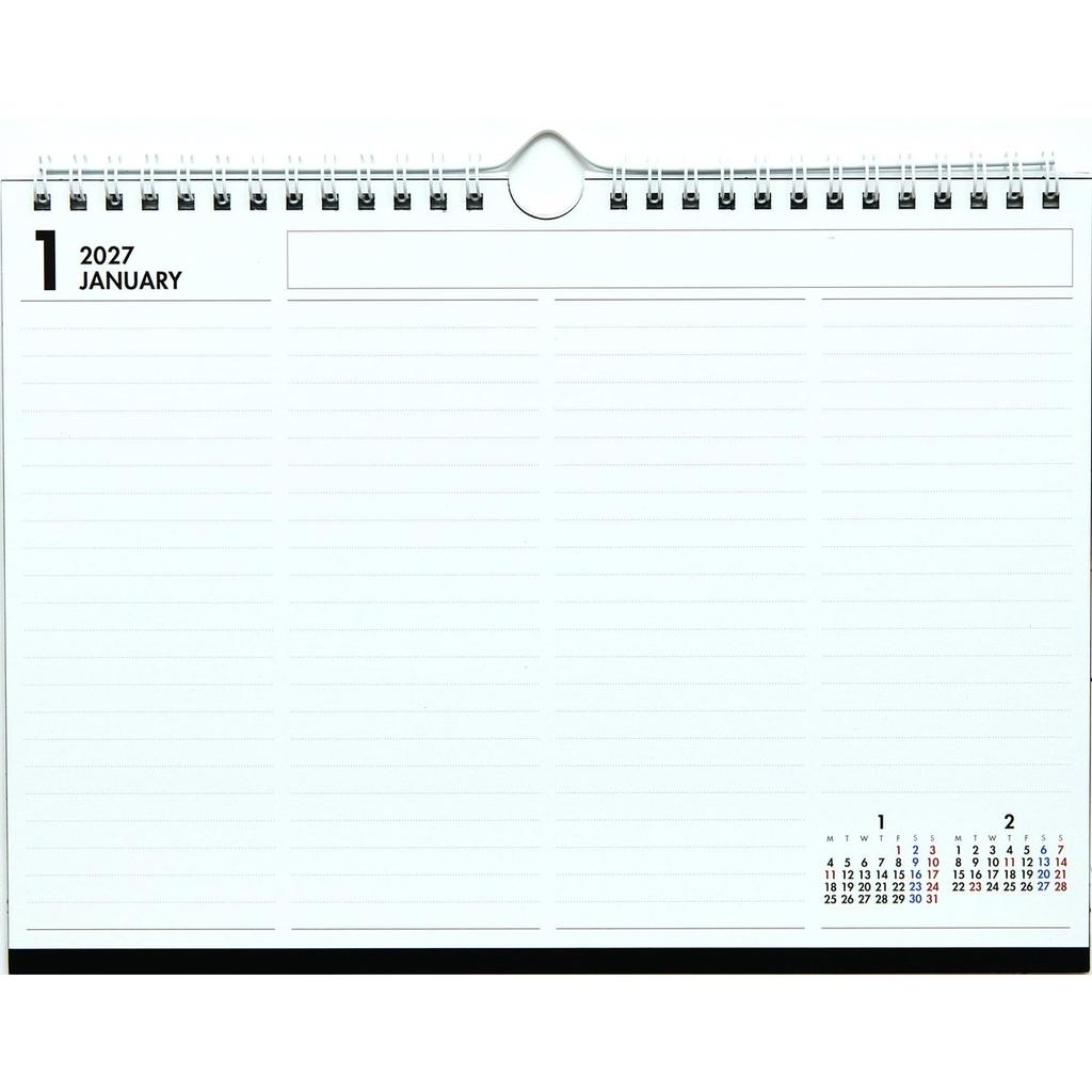 Takahashi Shoten 2027 Eco-Friendly B5 Calendar Wall and Desktop Dual-Use E112