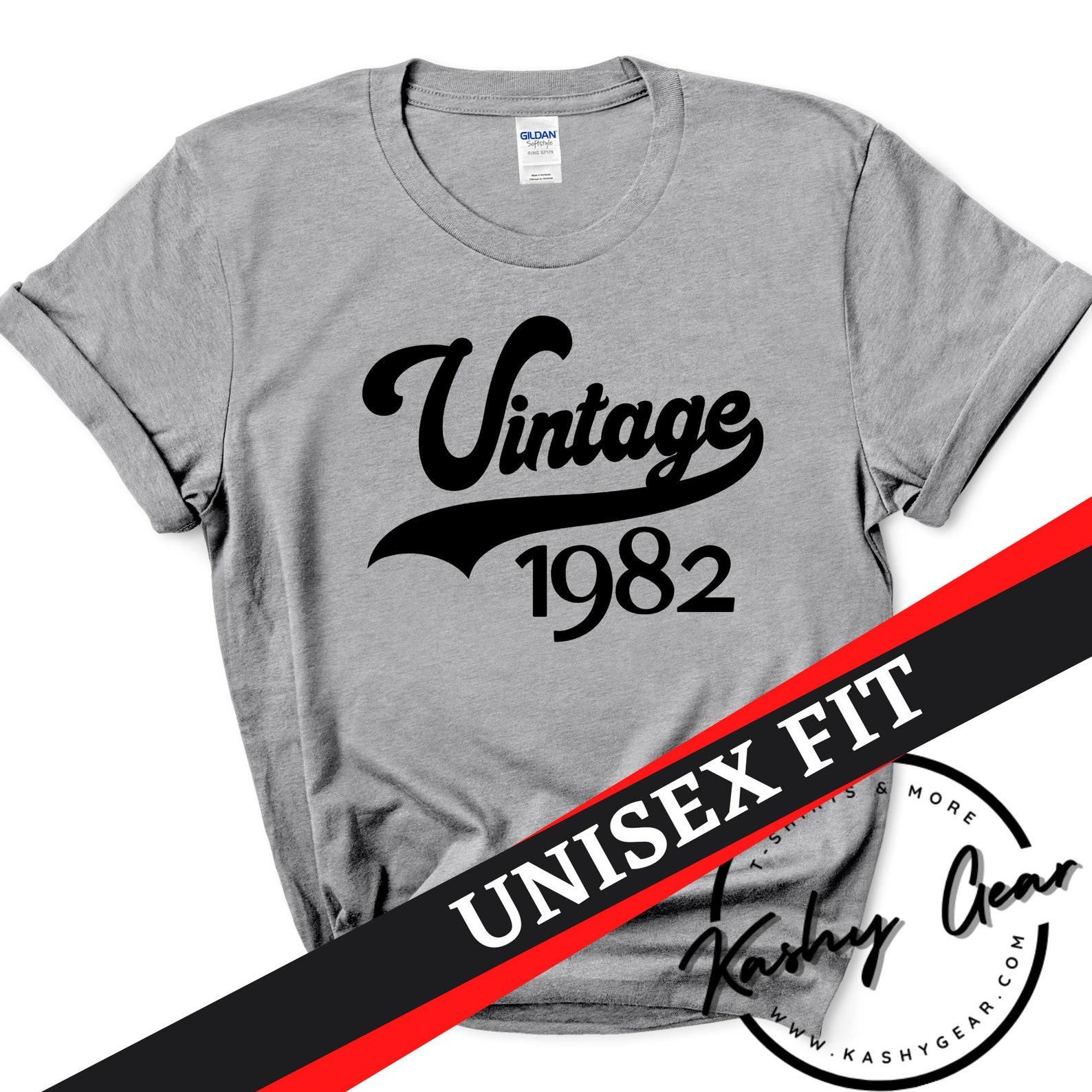 Vintage 1982 Shirt | 40th Birthday Shirt | 1982 Birthday Gift | 40th Birthday Shirt | 40th Shirt | 1982 Shirt Retro Classic Unisex S