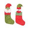 Christmas Stocking Christmas Tree Decoration Holiday Party Treat Bag For Tree Mantels Front Door Indoor and Outdoor
