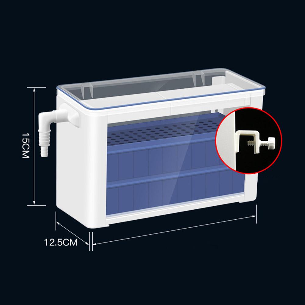 3-in-1 Filter Box Turtle Upper Filter Low Water Level Water Purifier Circulation Filter For Aquarium Fish Tank