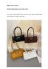 Vintage Retro Leather Baguette: High-capacity Lock Briefcase Handbag