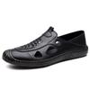 Fashion New Fashion Men Leather Casual Shoes Classic Mens Loafers Slip on Summer Flats Hollow Out Male Sandals Driving Shoes Moccasins