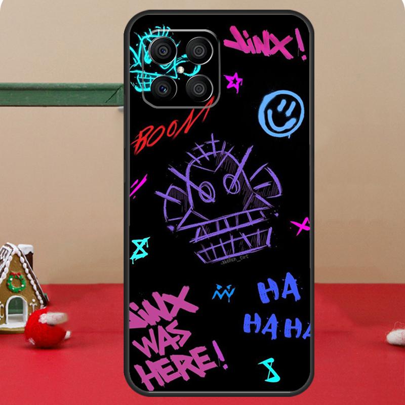 Arcane Jinx Vi Anime For Huawei Honor Magic 5 Lite X8 X9 50 70 P20 P30 P40 P50 P60 Pro Nova 9 5T P Smart Z Case