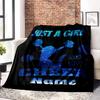 Just A Girl Who Loves Cheer Home Customize Your Name Blanket Comfortable Soft Lightweight Allseason Multipurpose Blanket For Picnics Couches Offices