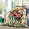 Flowers Customize Your Name Blanket Warm Comfortable And Soft Blankets Are Suitable For Home Chairs Office Sofas Sofas Office Camping And Gifts For