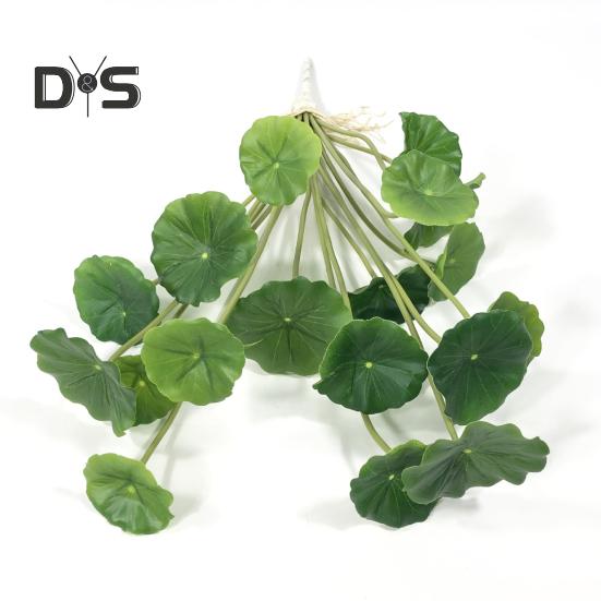 Simulated Lotus Leaf Decor Lifelike Faux Lotus Leaves Easy To Maintain Artificial Green Plant Decoration Artificial Lotus Leaves for Indoor Home Decor