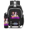 2Pcs/set Anime K-Pop Demon Hunters Printed Backpack Large Capacity Bookbag with 750Ml Water Bottler Laptop Student Boy Girl Large Capacity Bookbag