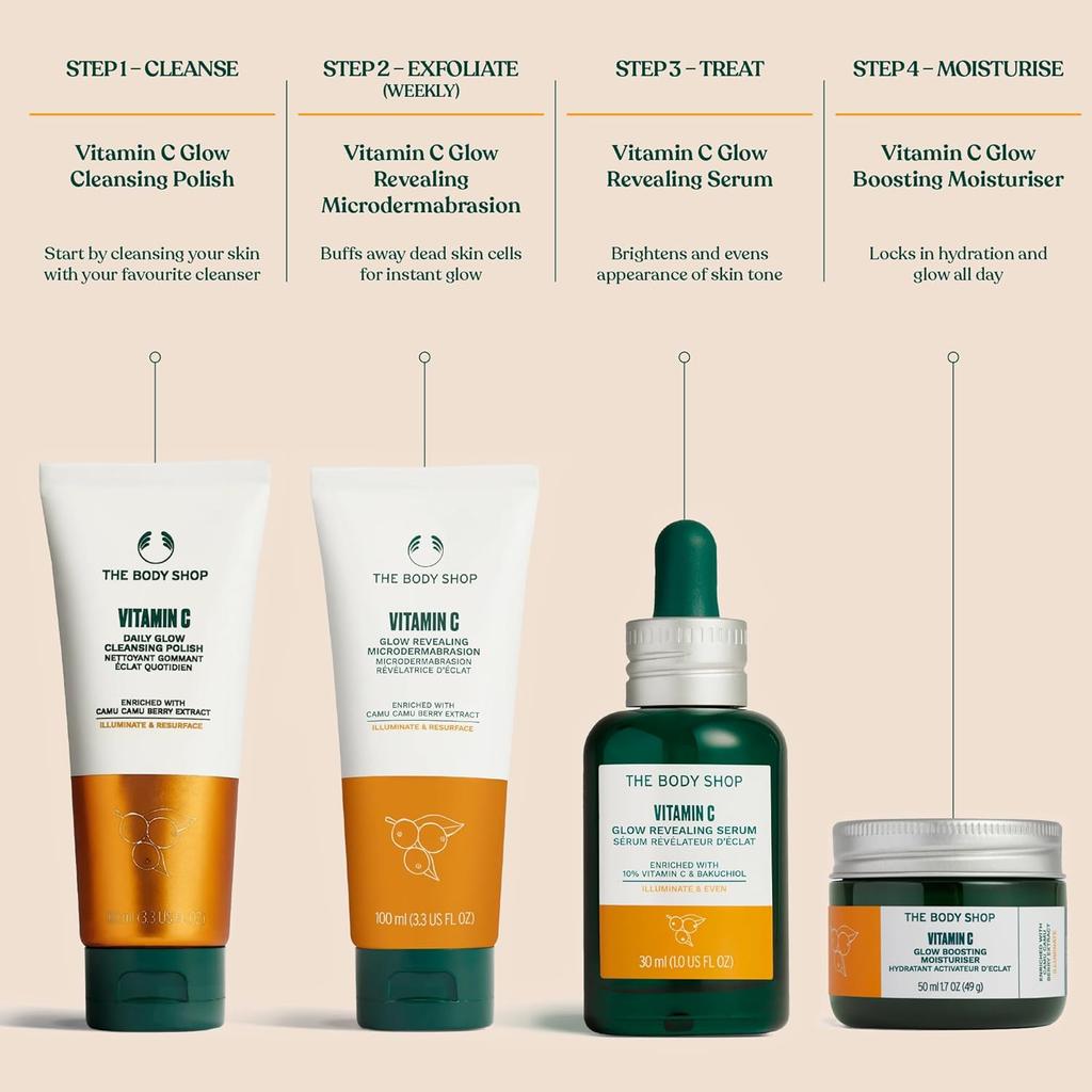 The Body Shop Microdermabrasion Vitamin C Face Scrub 100ml Pack Of 1 For Smooth Glowing Skin