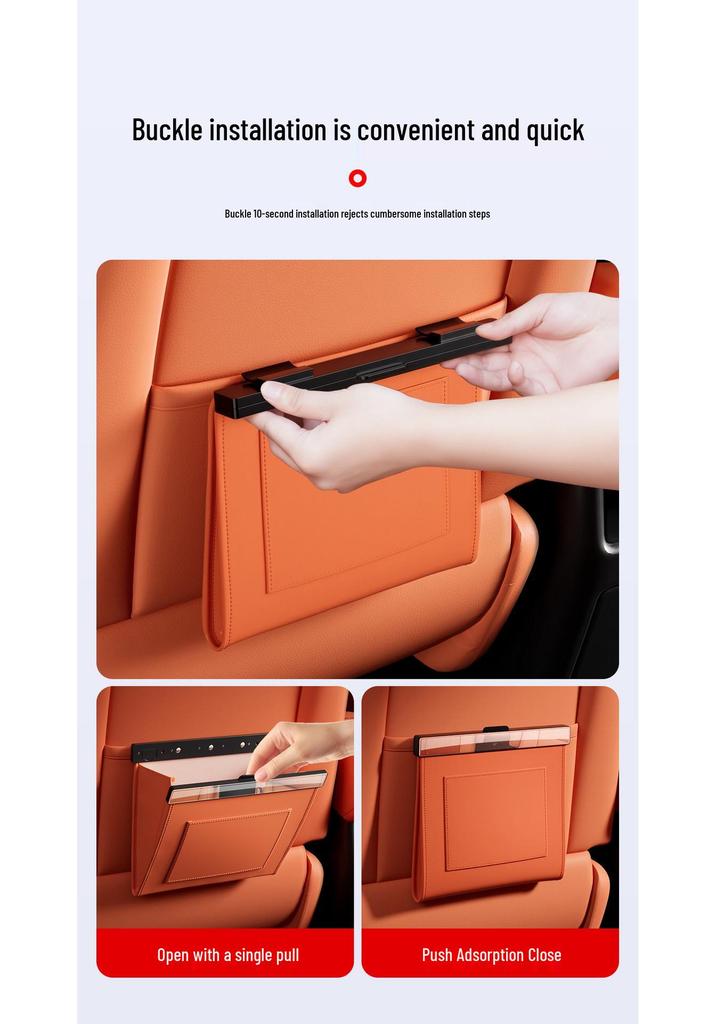 Magnetic Waterproof Leather Trash Bag for Geometry A/C/G6/M6/E Car Seats