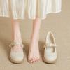 Soft leather wind small leather shoes spring and autumn platform single shoes Mary Jane shoes