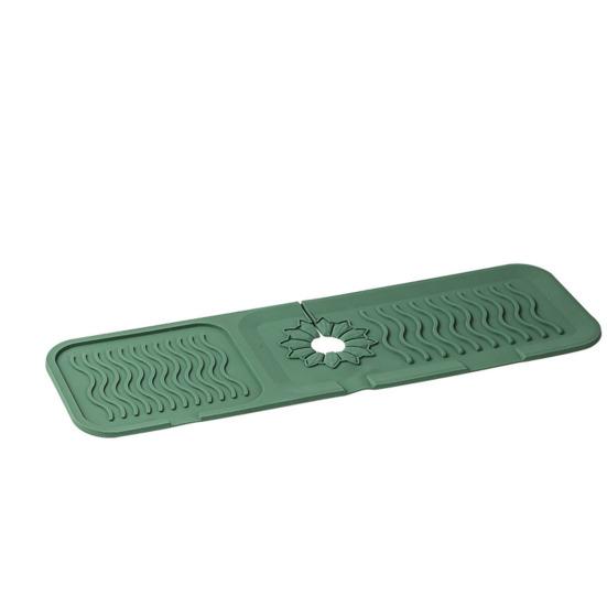 Kitchen Sink Draining Mat Faucet Splash Guard Water-Absorbent Non-Slip Design Fast Drying Easy To Install Sink Protector Mat