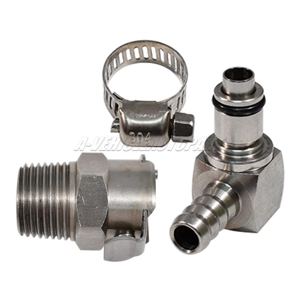 1 Set Fuel Pump Quick Release Metal Connector Silver New For BMW R1200GS ADV R1200RT S1000RR K1200R K1300R K1600GTL HP4 RnineT