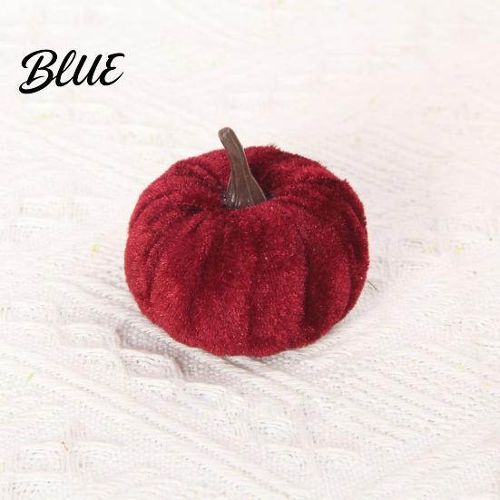 Velvet Pumpkin Decor 20 PCS Decorative Ornaments Multi-Color Artificial Fall Harvest Fabric Pumpkins for Mantel Table Shelf Farmhouse Centerpiece