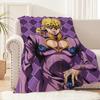 Blanket Soft Comfortable Nap Plush Suitable For Iiving Room Office Bedroom J-JoJo Anime B-Bizarre A-Adventure Birthday Kid Gift