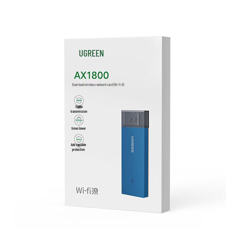 UGREEN USB AX1800 Dual-Band WiFi 6 Adapter (CN version)