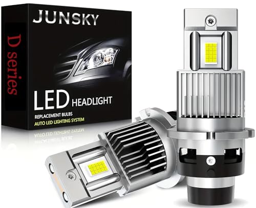 

Светодиодная фара JUNSKY D4R/S, Plug-and-Play, оригинальная, суперяркая, 12600 лм, совместима с OEM-размером, без проводов, модель 2024 года, светодиодная лампа, штатные вилки для автомобиля