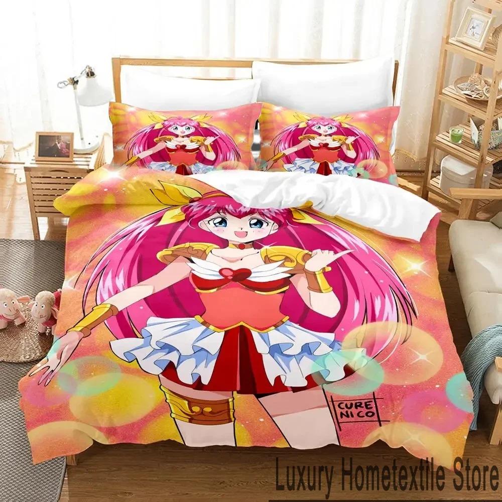 3D Print Anime Wedding Peach Bedding Set Duvet Cover Bed Set Quilt Cover Pillowcase Comforter king Queen Size Boys Adult Bedding
