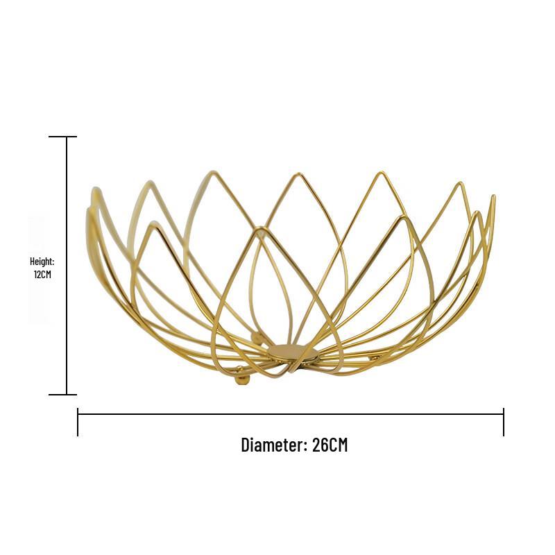 Abay Роскошная кованая железная ваза для фруктов и закусок