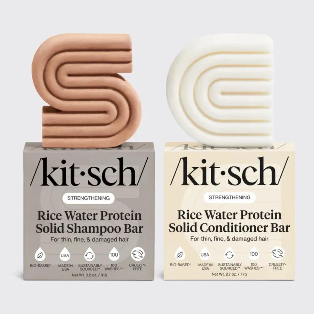 KITSCH RICEWATER PROTEIN Shampoo & Conditioner Bar SET Kitsch