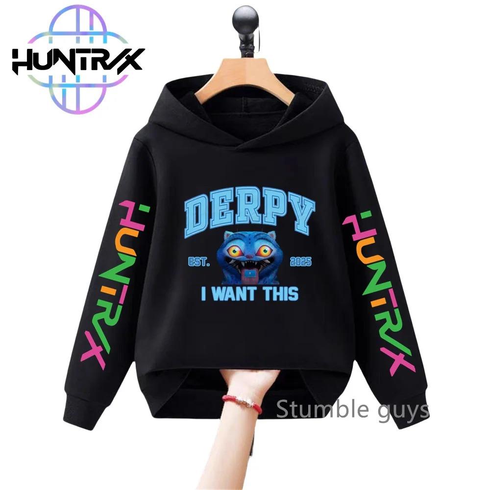 Girls and Children K-pop Devil Hunter Sweatshirt for Autumn and Winter Christmas, Warm and Soft Santa Claus Print Comfortable Pullover