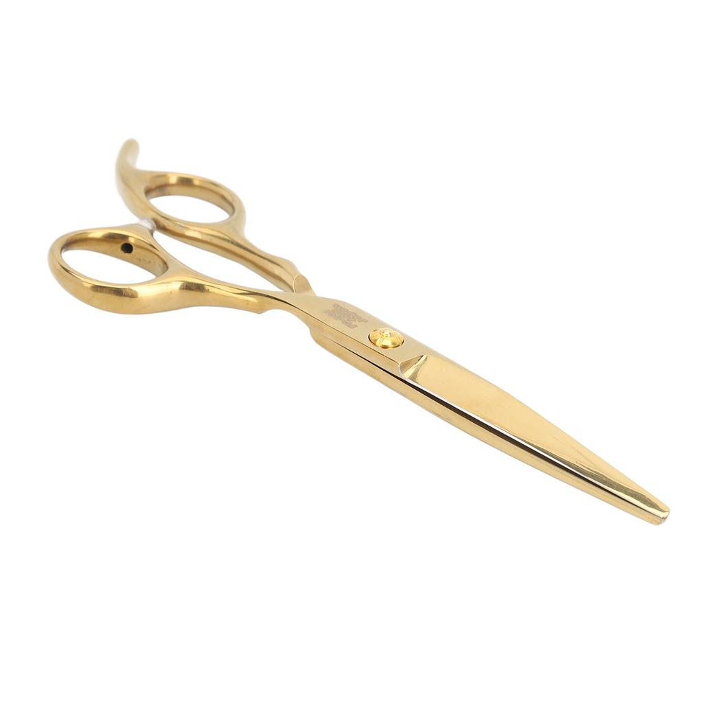 Hair Cutting Shears Stainless Steel Incisive Curved Handle Hairdressing Scissors for Barber Shop