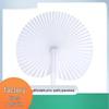 European Heart-Shaped White Paper Wedding Fan
